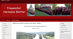 Desktop Screenshot of frauenchor-wetter.de
