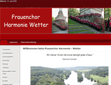 Tablet Screenshot of frauenchor-wetter.de